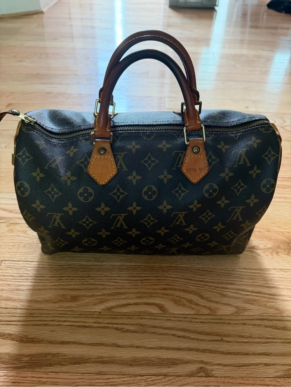 Vintage Louis Vuitton Brown Monogram Speedy 35